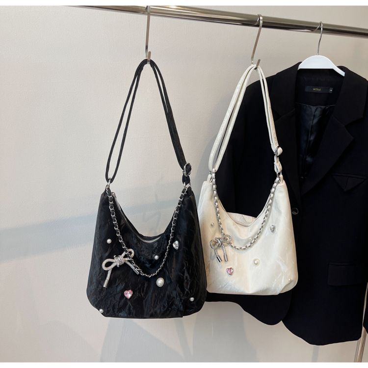 Women's Bags Students' Large Capacity Bags For Class, Women's New Style Korean Tote Bags, Versatile Shoulder Messenger Bags, Commuter Bags_voghion.com