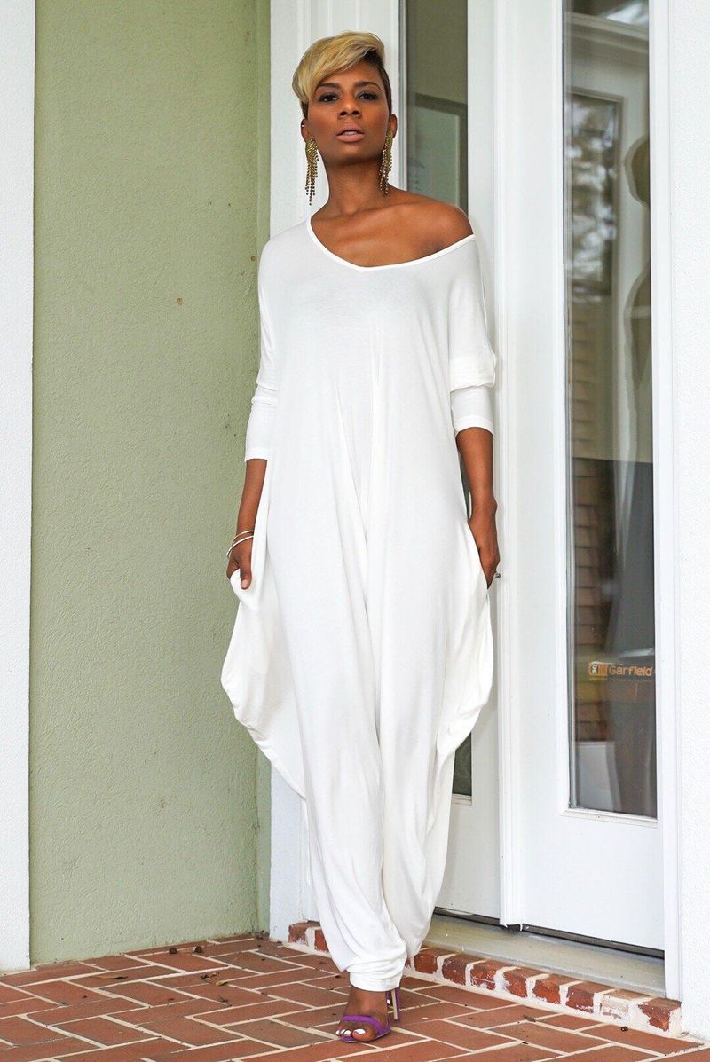 "Women's Backless Long Sleeve Jumpsuit – Oversized Loose Fit For Effortless Style"_voghion.com