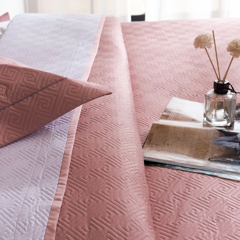 Copriletto in cotone di alta qualità, 100 pezzi, set da tre pezzi, trapuntato in cotone a fibra lunga, lenzuolo trapuntato in puro cotone, trapuntato da 1,8 m._voghion.com