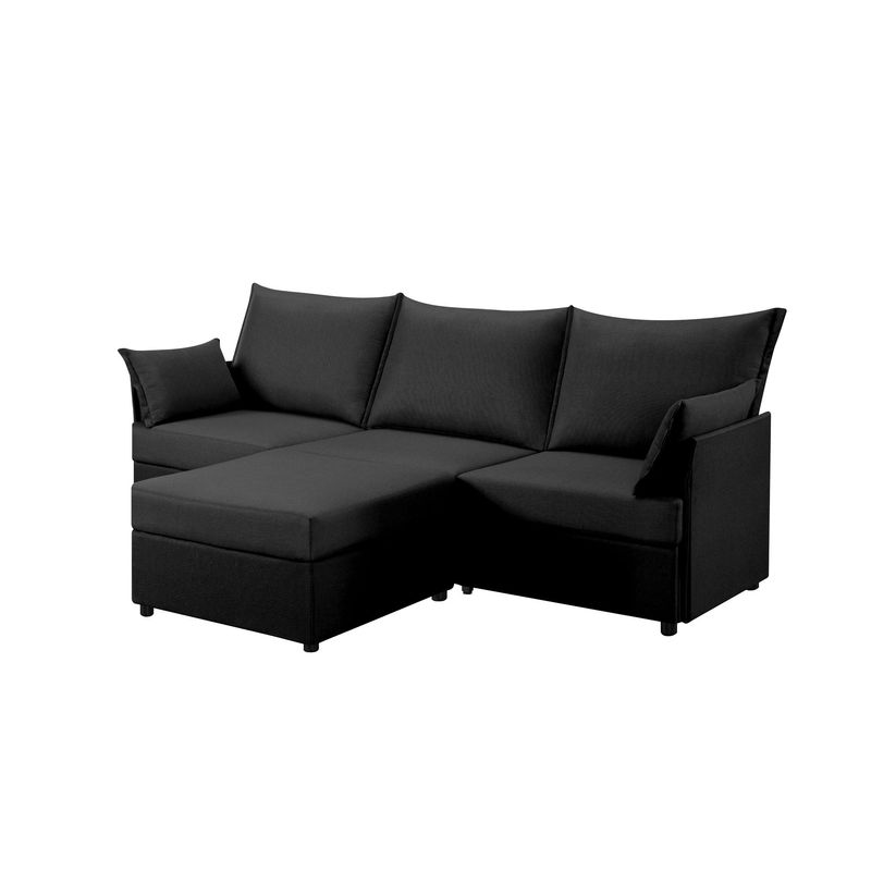 93.7' Sectional Sofa With Ottoman_voghion.com