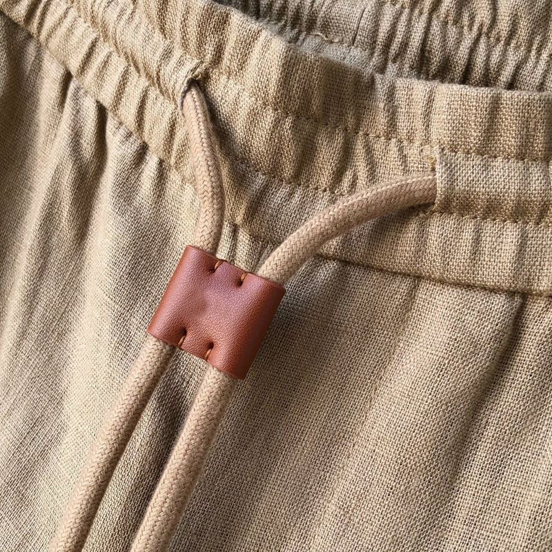 Pantaloni dritti larghi semplici versatili casual in puro cotone, stile maturo, estate 2025 Italia LP_voghion.com