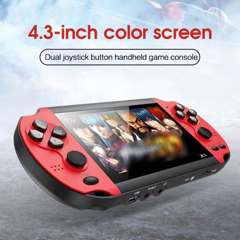 Bestseller X7 Spielkonsole mit integrierten Spielen, multifunktionaler Gaming-Stick, tragbarer 4,3-Zoll-Handheld, bereit für_voghion.com