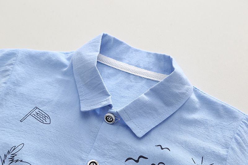 2024 Novas roupas infantis verão bebê 0-5 anos desenho animado manga curta camisa shorts conjunto de duas peças_voghion.com