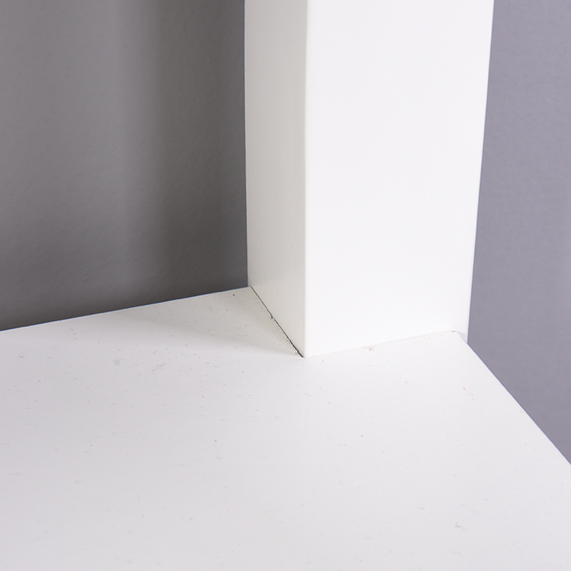 White Bathroom Floor-standing Storage Table with a Drawer_voghion.com