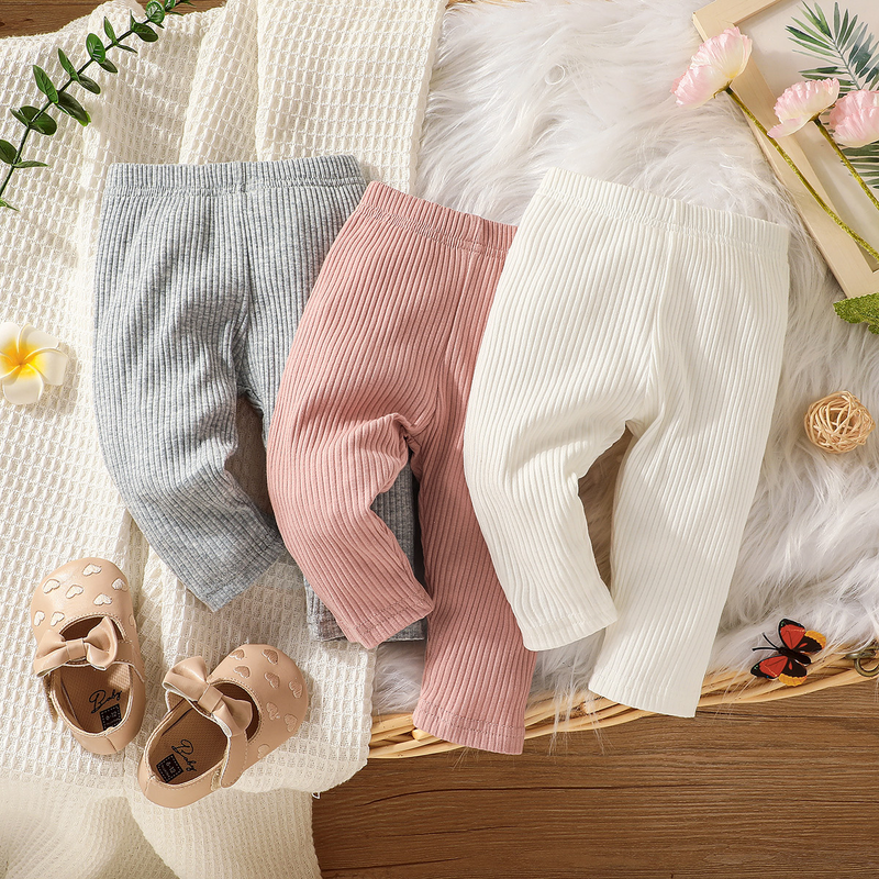 Mother&Kids Boys and girls baby pants three three-color combination casual pants set_voghion.com