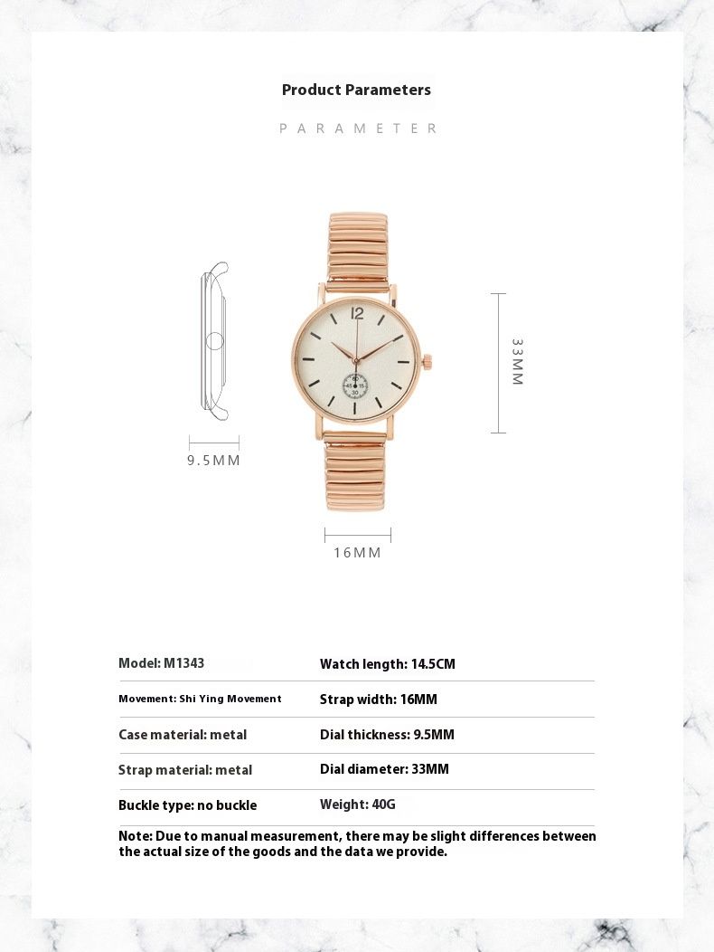 Digital scale student women's elastic band quartz watch_voghion.com