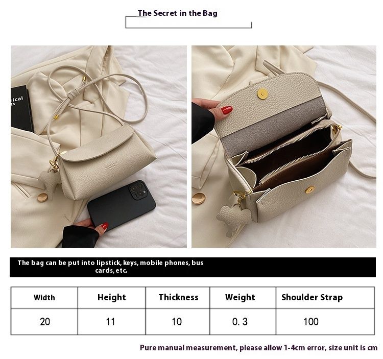 Live Streaming Simple and Fashionable New Internet Celebrity Casual Versatile One Shoulder Crossbody Women's Bag_voghion.com