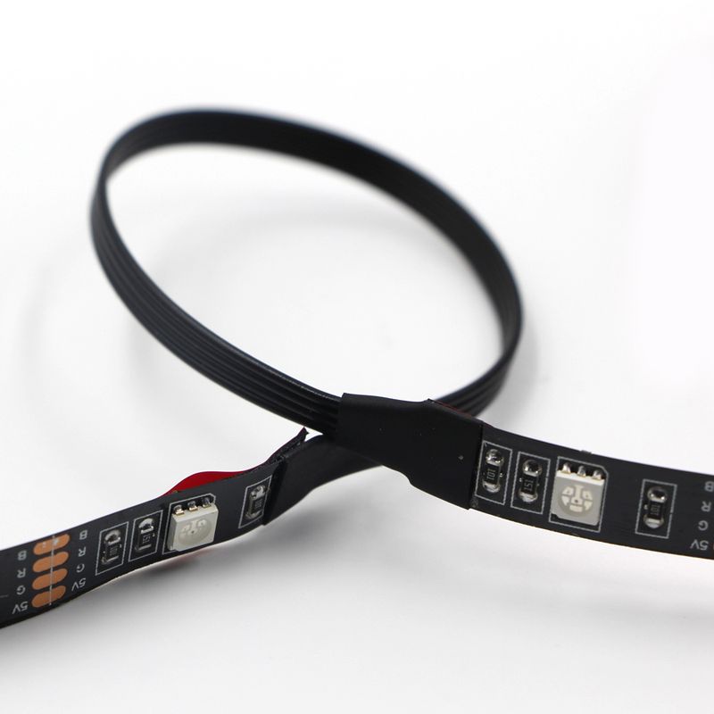 Tira de retroiluminación de TV con iluminación LED alimentada por USB para pantalla de TV y monitor de PC Kit de tira de color que cambia de color RGB con control remoto_voghion.com
