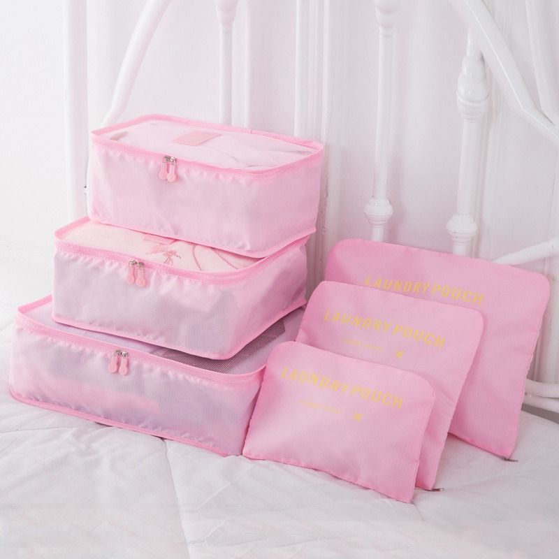 7-Piece Waterproof Travel Organizer Set - Large Capacity Packing Cubes For Clothes Shoes & Electronics (Compression Multi-Purpose Durable Foldable)_voghion.com