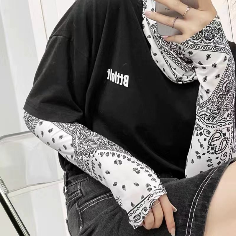 Kühlende Armstulpen aus Eisseide für Damen – UV-Schutz-Sonnenhandschuhe zum Autofahren und für draußen, atmungsaktive, rutschfeste Sonnenschutz-Hand- und Armabdeckung_voghion.com