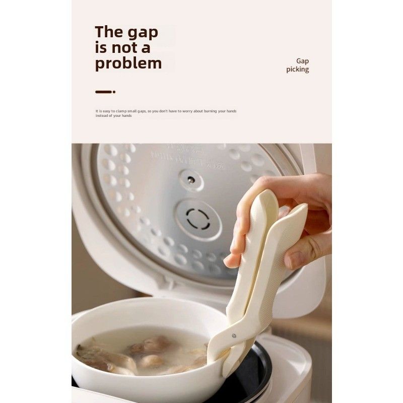 Haushaltsküche und Verbrühungsschutzgeschirr aus Silikon zum Aufnehmen des rutschfesten Tellerclips, Dampfschüssel-Artefakts_voghion.com