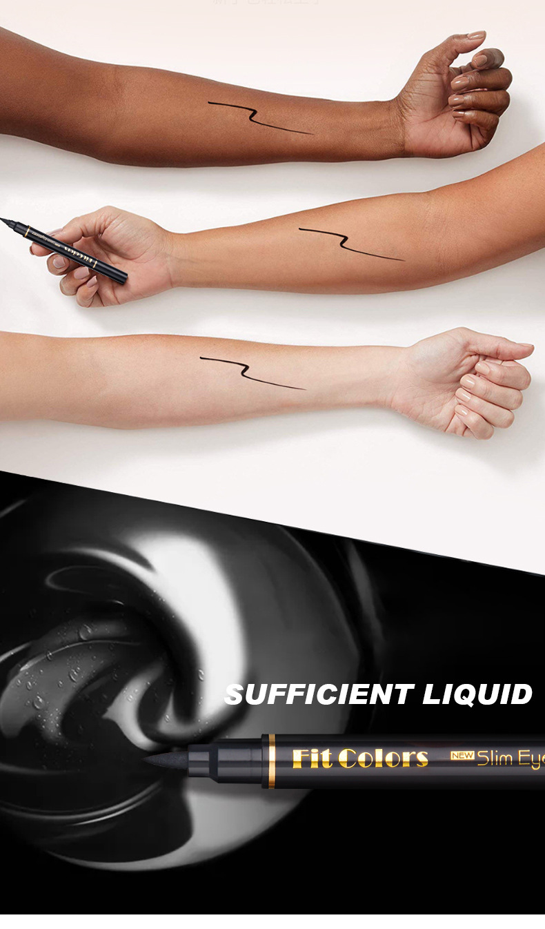 Big Seal Stamp Liquid Eyeliner Pen Waterproof Fast Dry Black Eye Liner Pencil With Eyeliner Cosmetic Double-ended Eyeliner_voghion.com