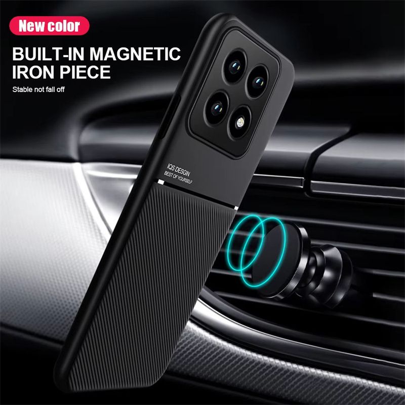 Custodie magnetiche per Xiaomi Mi 14T 13T 12T 12S 11T 10T Pro Custodia in pelle con texture per Xiaomi 15 14 13 11 Ultra Pro 12 Lite Cover_voghion.com