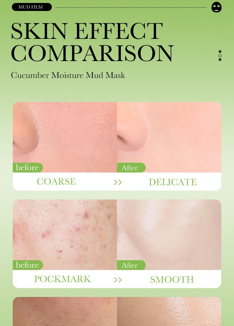BIOAOUA Dead Sea Mud Whitening Mud Mask 8gx10pcs Hydrating Oil Control Cleansing Mask Moisturizing Mask_voghion.com
