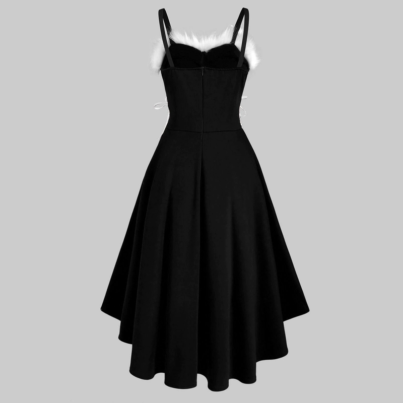 Chrëschtdagsfraekleeder 4 Faarwen 8 Gréissten Chrëschtkostüm Hues Meedchen sexy a léif Performance Kostüm Tailleband onregelméisseg Kleed_voghion.com