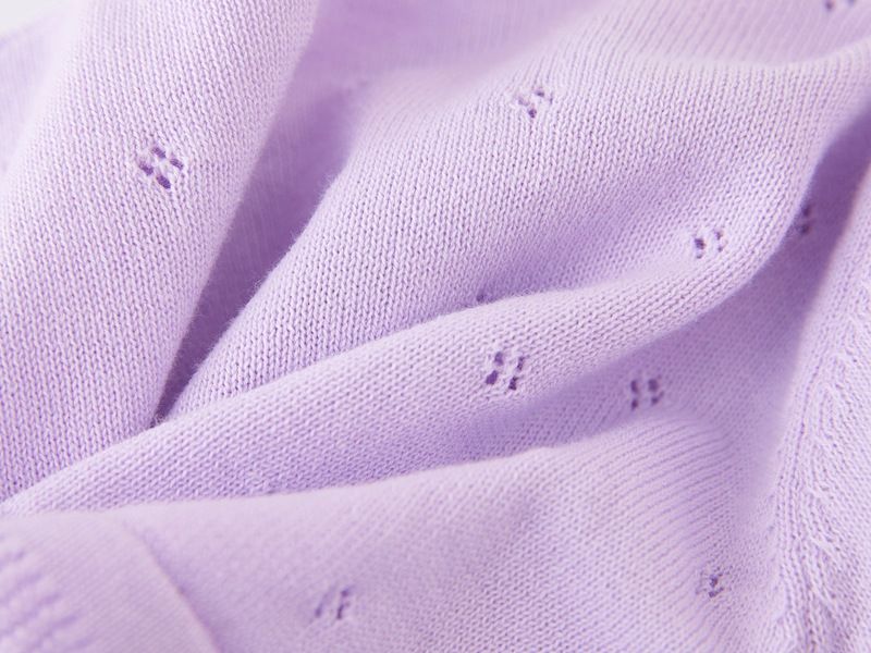 Mädchen-Strickjacke aus Baumwolle mit Spitzenbesatz, leicht, langärmlig, vorne offen, für Frühling und Sommer_voghion.com