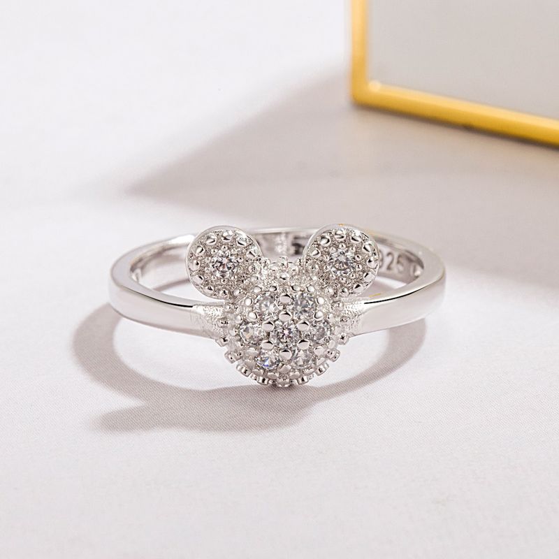 Anello in argento sterling mini squisito alla moda per donna, dolce gioiello da donna, intarsiato con zircone, regalo di compleanno_voghion.com