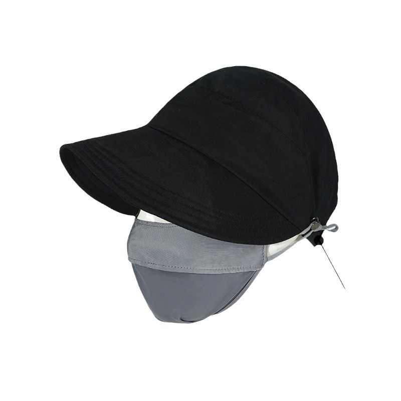 Schnelltrocknendes Sommervisier für Damen, Pferdeschwanz, Abnehmen, Sonnenschutz, Sonnenschirm, Reisemaske, Gesichtsbedeckung, Entenschnabel_voghion.com