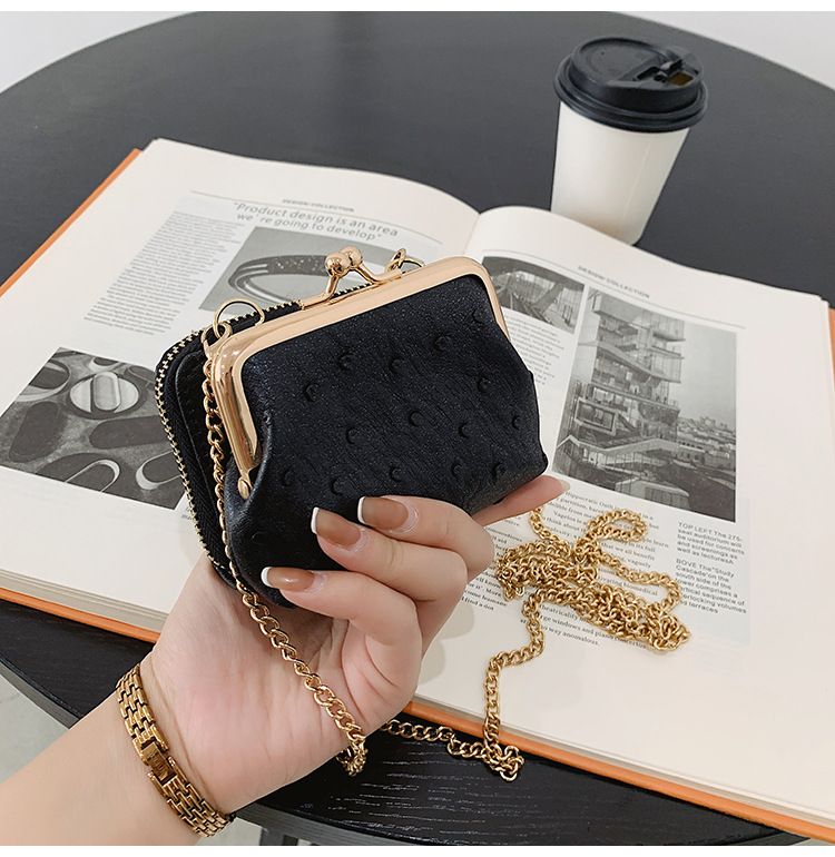 Torebka damska na jedno ramię, wzór strusia, mała torebka typu crossbody, tekstura popularna_voghion.com