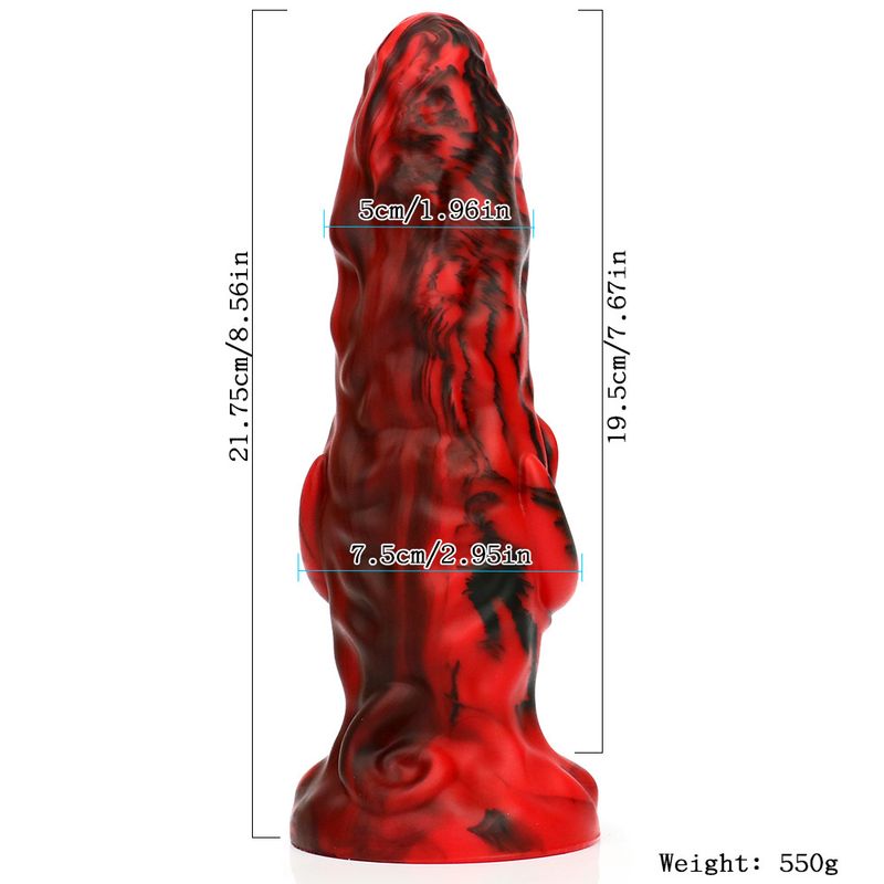 LuvBox AD471 Bass G 22CM Eggless Irregular Shape Realistic Dildo Dog Masturbation Anal Plug Adult Sex Toys_voghion.com