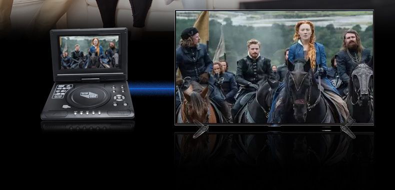 Novi američki standardni 9,8-inčni prijenosni DVD višejezični player EVD zaslon SD kartica USB multimedija cross 8_voghion.com