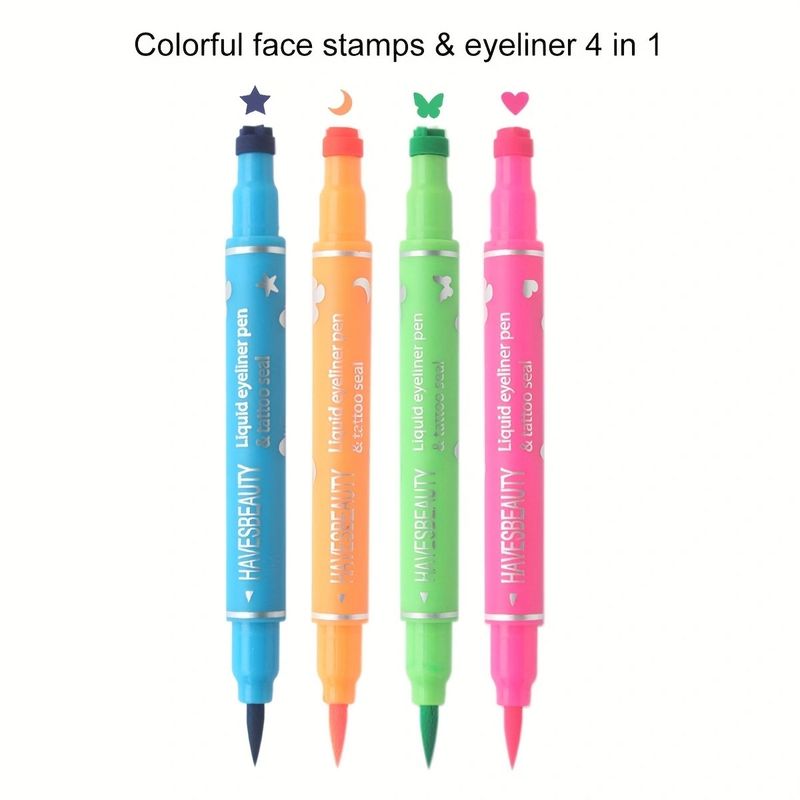 sigillare quattro colori eyeliner impermeabile trucco da palcoscenico pittura estremamente fine non sbavature Halloween eyeliner_voghion.com