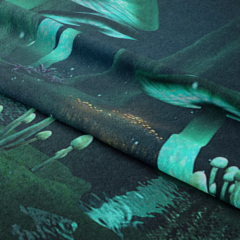 Super large background cloth, fantasy mushroom house, bedside bedroom, tapestry, wall cloth decoration, Nordic ins_voghion.com