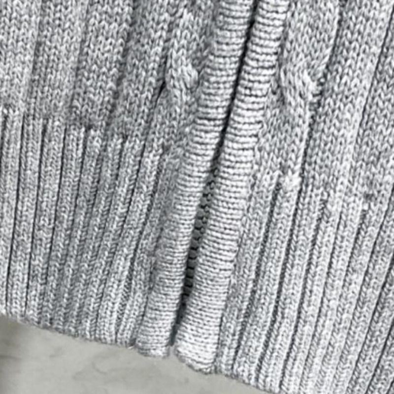 Cardigan de style américain pour homme, couleur unie, version coréenne, fermeture éclair, vêtement d'extérieur, pull tricoté décontracté, automne-hiver_voghion.com