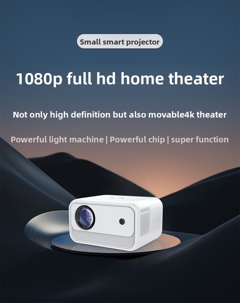Home High-definition Projector, Dual-band 1080P WiFi Electric Focus Smart Projector. It Is Suitable For Home Theaters, Weekend Movie-watching, Karaoke_voghion.com