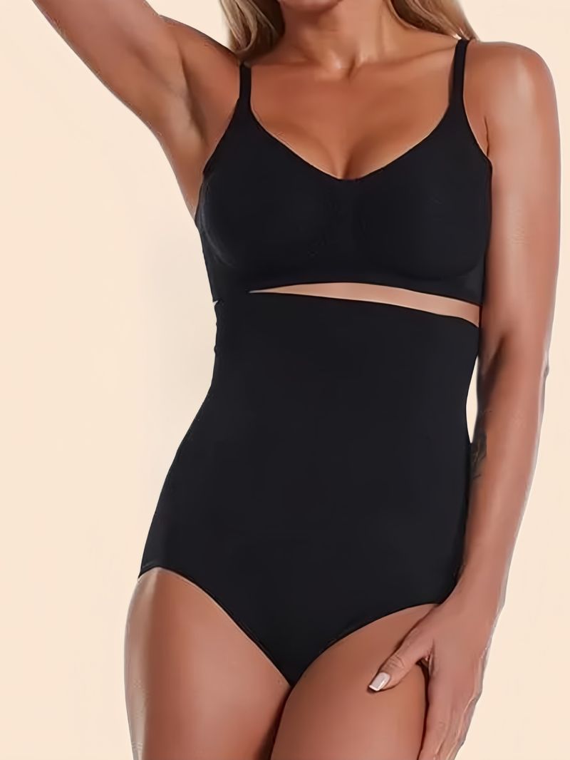 Nahtlose, hochtaillierte Shapewear für die Zeit nach der Geburt – Bauchkontrolle, Po-Lifting und glättende Unterwäsche in Nude und Schwarz_voghion.com