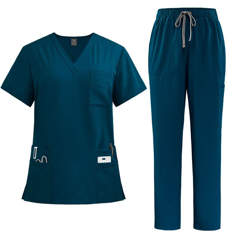 Women’s Clothing New Arrival Doctor Nurse Work Uniform Surgical Gown Surgical Gown Hand Washing Gown Operating Room Straight Pants Solid Color Suit_voghion.com