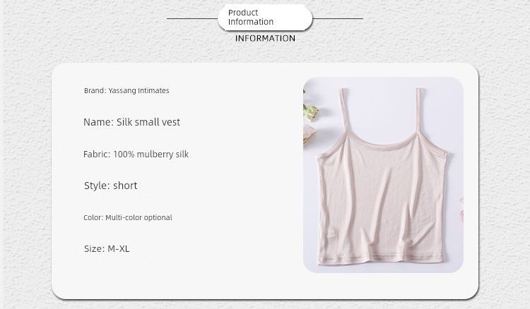 High-End Knitted Camisole Bra Anti-Wardrobe Malfunction Silk_voghion.com