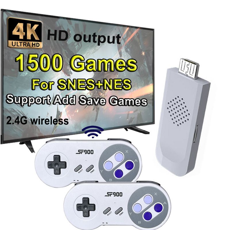 SF900 Retro Consola 16 Bit Stick 4700 Games HD Video Game Consoles For NES/SNES Wireless Controller_voghion.com