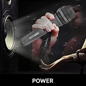 5 CORE Microphone Dynamic Vocal Handheld Mic Cardioid Unidirectional Microfono w On Off Switch + XLR Audio Cable for Singing Karaoke Public Speaking &_voghion.com