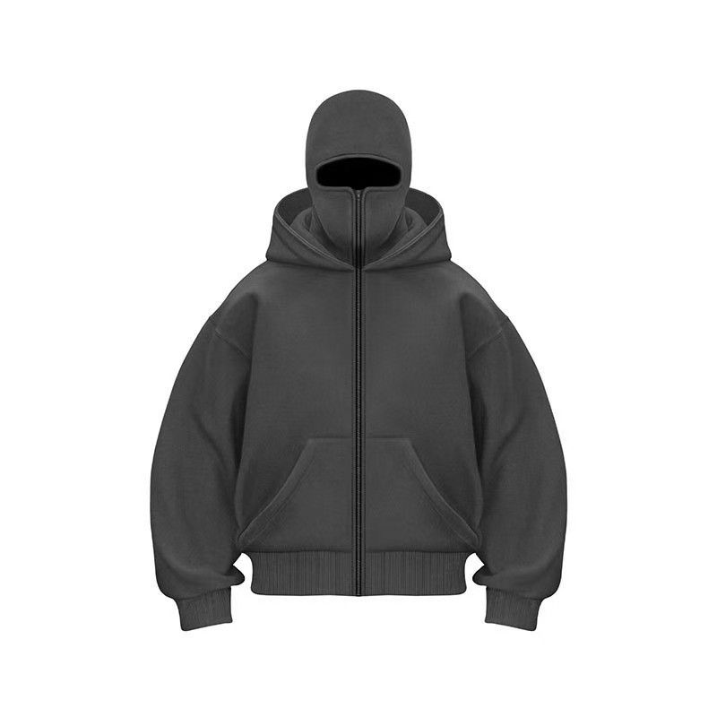 Abbigliamento 2025 Primavera Nuova Moda 250g Felpa con Doppio Cappuccio Giacca da Uomo_voghion.com