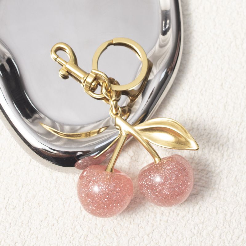 Cherry High-End Decoration Backpack New Pendant Black Keychain Replacement Bag Charm_voghion.com