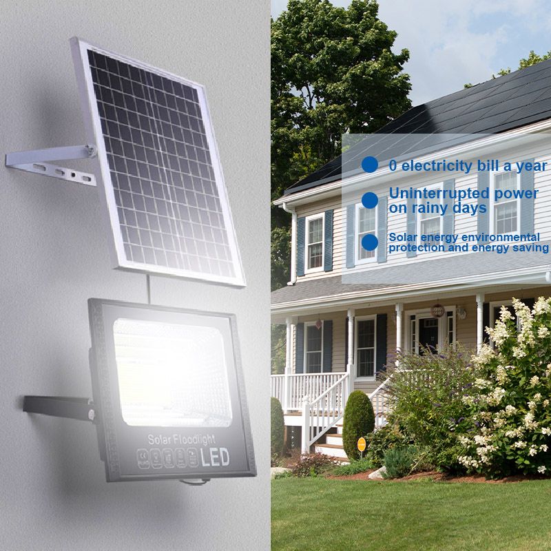150W 373 LEDs Solar Light Outdoor Solar Lamp Vattentät För Garden Path Street Utomhus Landskap Spotlight Wall Flood Lamp_voghion.com