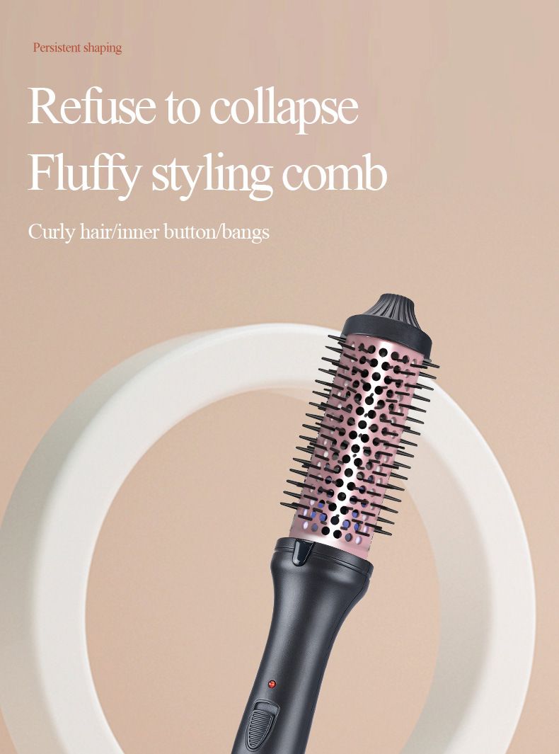 hair straightening comb multifunctional curling iron does not damage hair fluffy comb high head electric comb_voghion.com