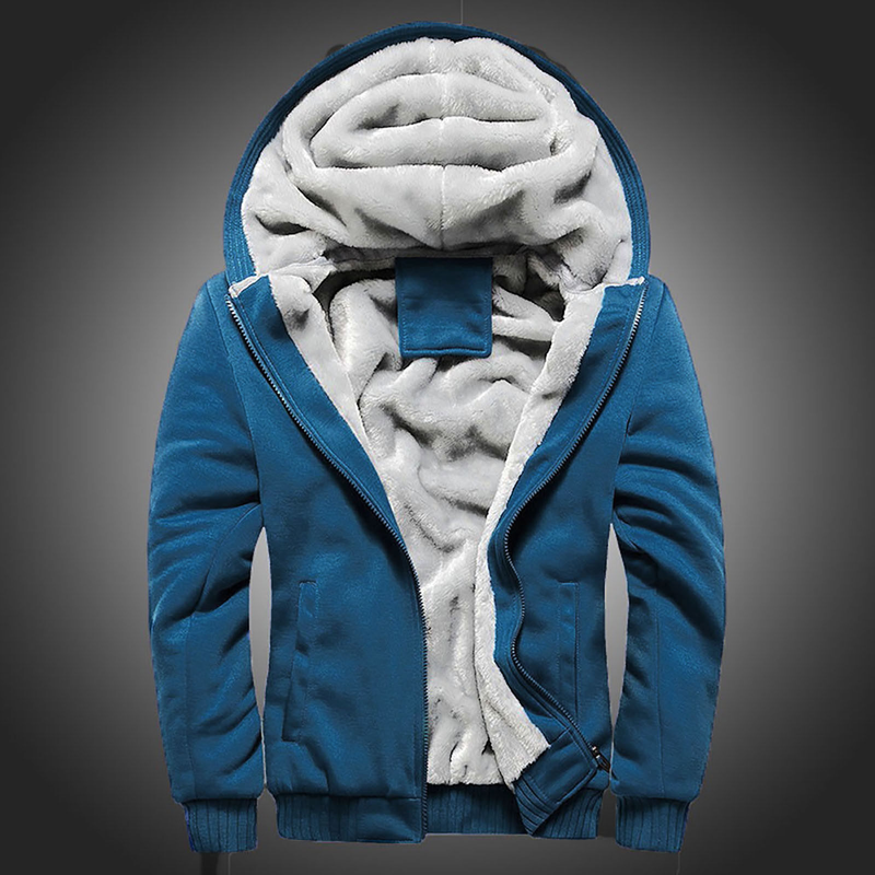 Men Zipper Sweater Coat Outwear Jacket Winter Fleece Hoodie Warm Men's Coats & Jackets Men Jackets Cotton Chaqueta_voghion.com