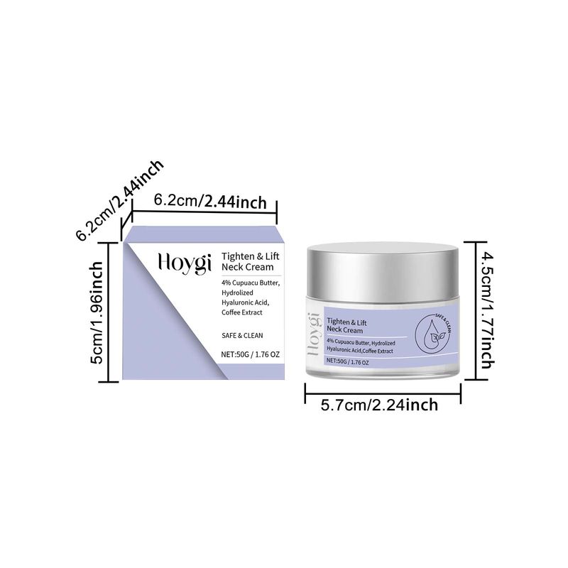 Crema hidratante reafirmante para el cuello Hoygi. Crema reparadora para el cuello. Reafirmante y lifting. Hidratante suave. Elástica. Antiarrugas._voghion.com