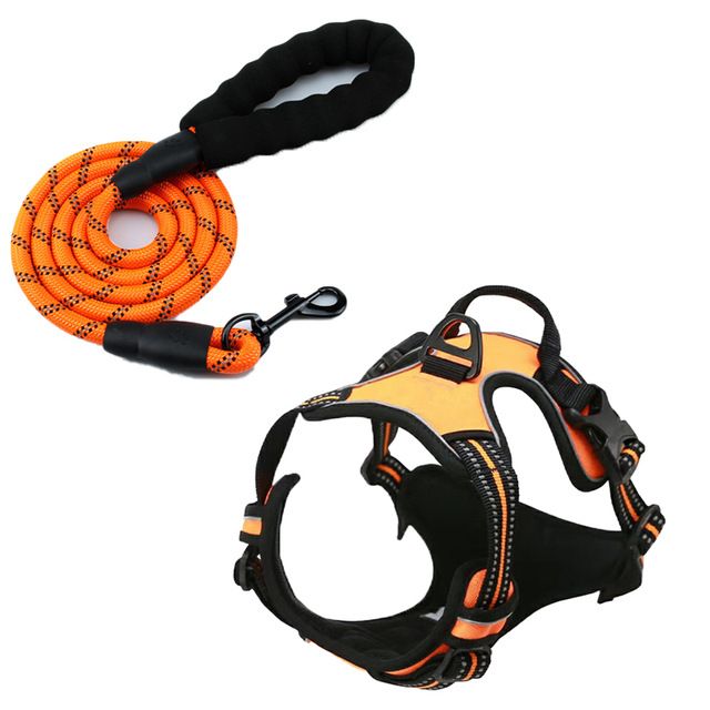 New Reflective Harness For Medium And Large Dogs Vest-Style Dog Leash Pet Supplies_voghion.com