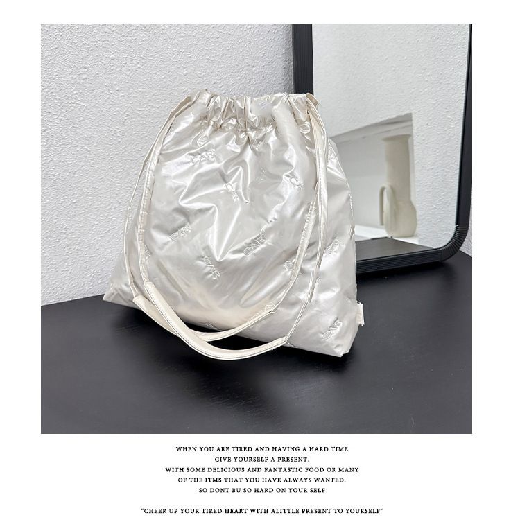Women's Bag 2024 New Large Capacity Women's Bag, PU Versatile Garbage Bag, Waterproof Square Bag Commuting Shoulder Bag Fashion Bag_voghion.com