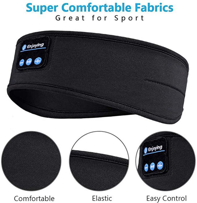 Cuffie per dormire, fascia sportiva wireless Bluetooth con maschera per gli occhi con musica per dormire integrata_voghion.com