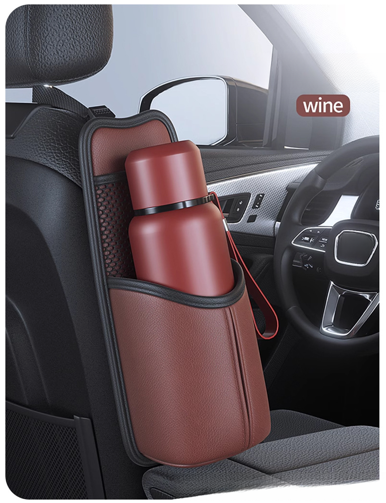 Portabicchieri per auto, sedile, borsa riscaldante per riporre oggetti, bollitore impermeabile e isolato per auto, fissaggio del sedile_voghion.com