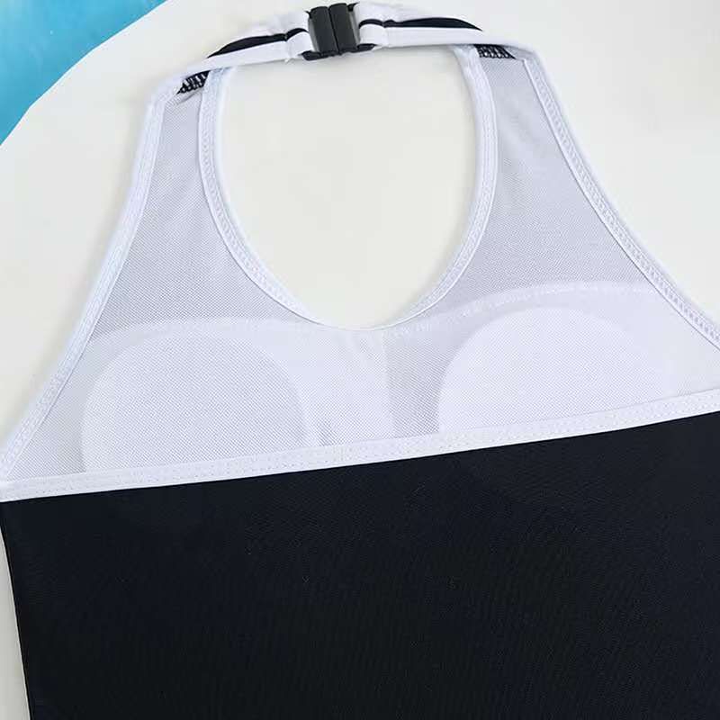 Maillot de bain deux pièces style alphabet pour grandes filles (2025)_voghion.com