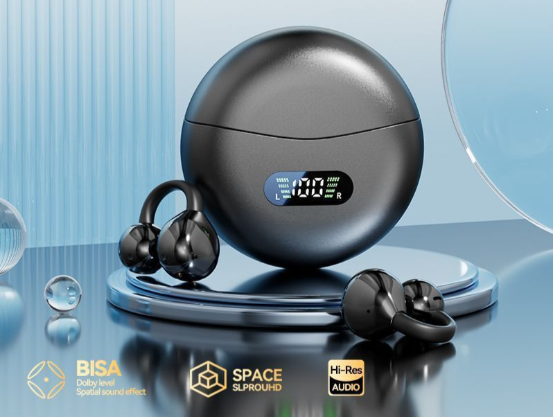 Lanyue M-79 Bluetooth Earphones 2025 New Wireless Air Bone Conduction Open Ear Clip-On High Sound Quality Long Battery_voghion.com