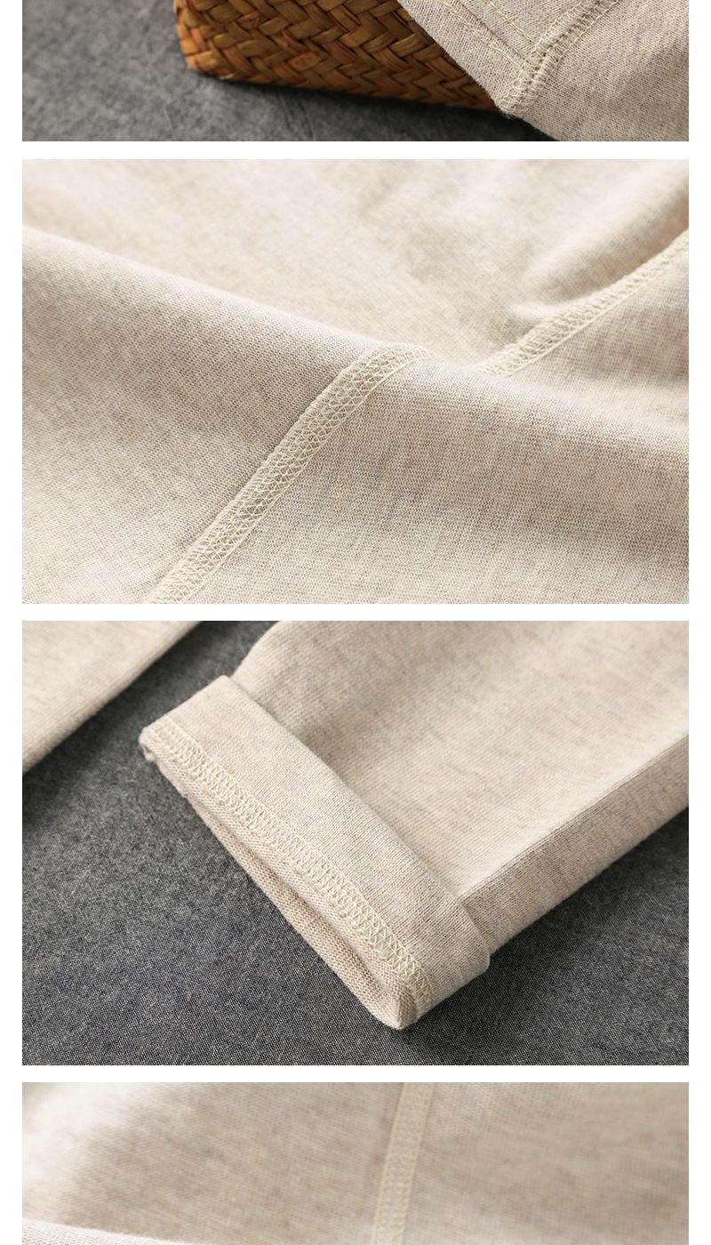 300g pure cotton matte long sleeved T-shirt for men women, American style loose, thick, and opaque inner layer top with_voghion.com