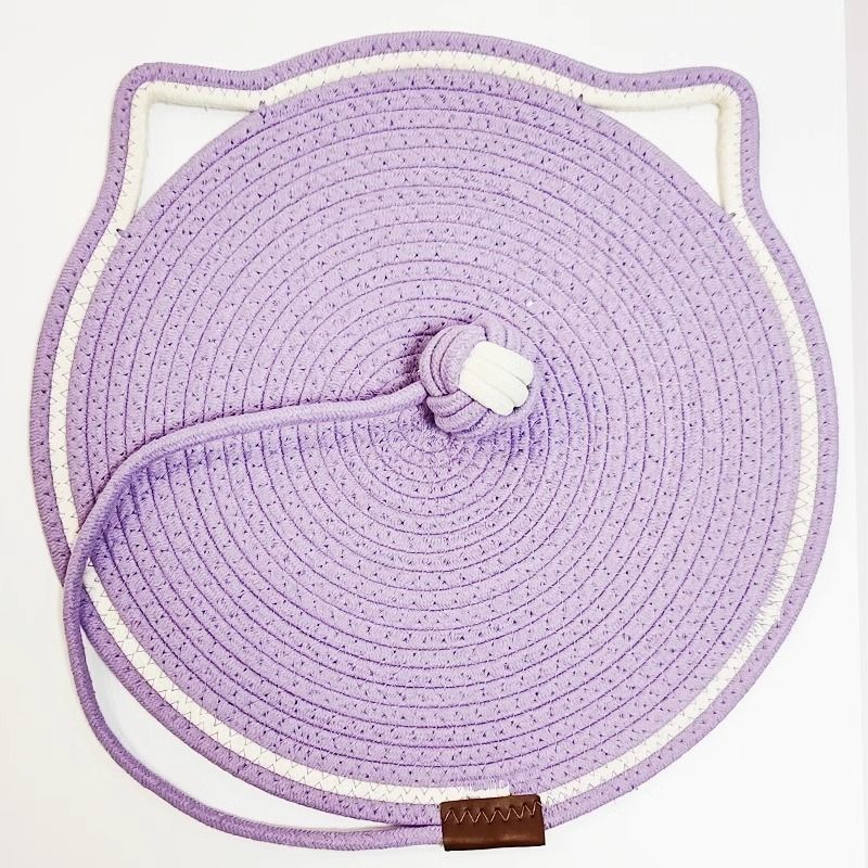 Pad Durable Non-Shedding Scratching Board Self-Entertainment Ball Integrated Sleeping Woven Cotton Rope Summer Cat_voghion.com