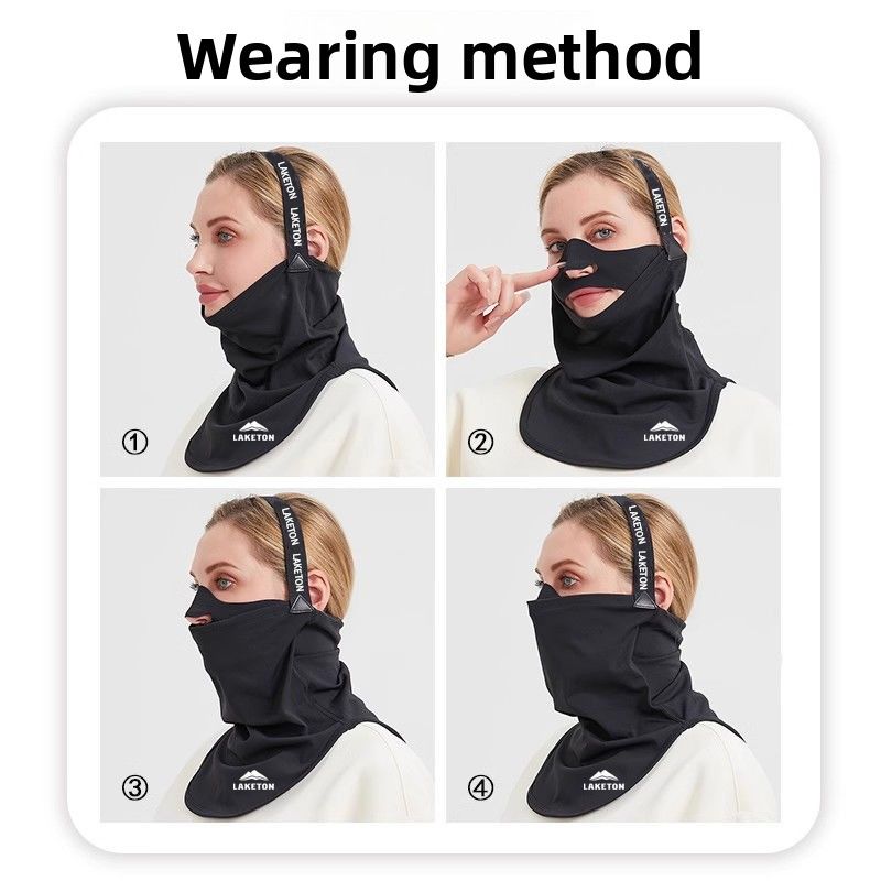 Ski-Gesichtsschutz, Winter, winddicht, kältebeständig, Fahrradkopfbedeckung, V-Face, Fleece-gefüttert, warm, atmungsaktiv, wärmer, Halsmanschette für_voghion.com