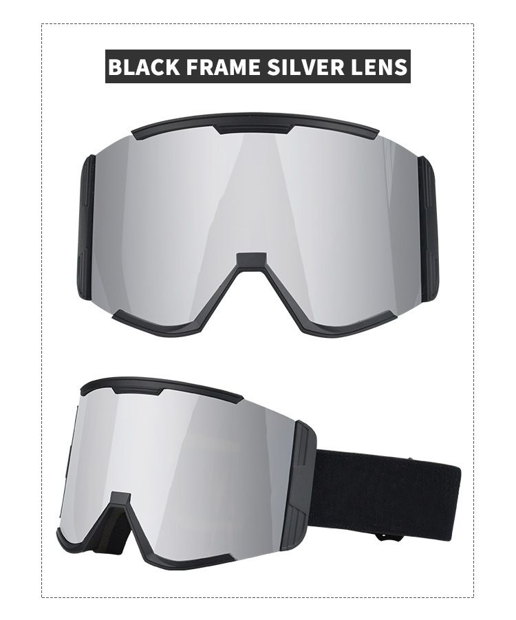 Suministros de esquí: Gafas de esquí, gafas de esquí para exteriores de alta definición, coloridas, resistentes al viento y a los rayos UV._voghion.com